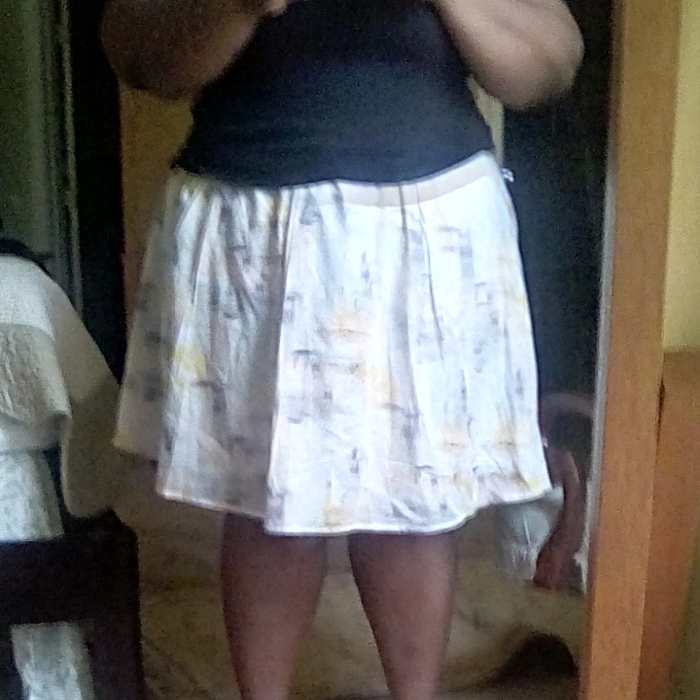 lilac multi hued skirt